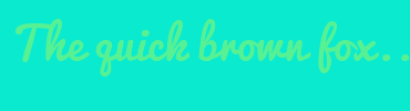 Image with Font Color 57F194 and Background Color 0AEACE